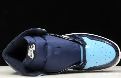 LEATHER PATENT UNC CHILL JORDAN 1 AIR BLUE 0705